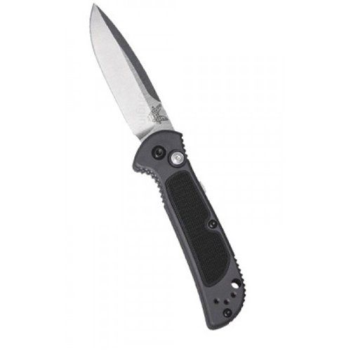 Benchmade Mini Coalition Drop Point Silver Blade Automatic knife